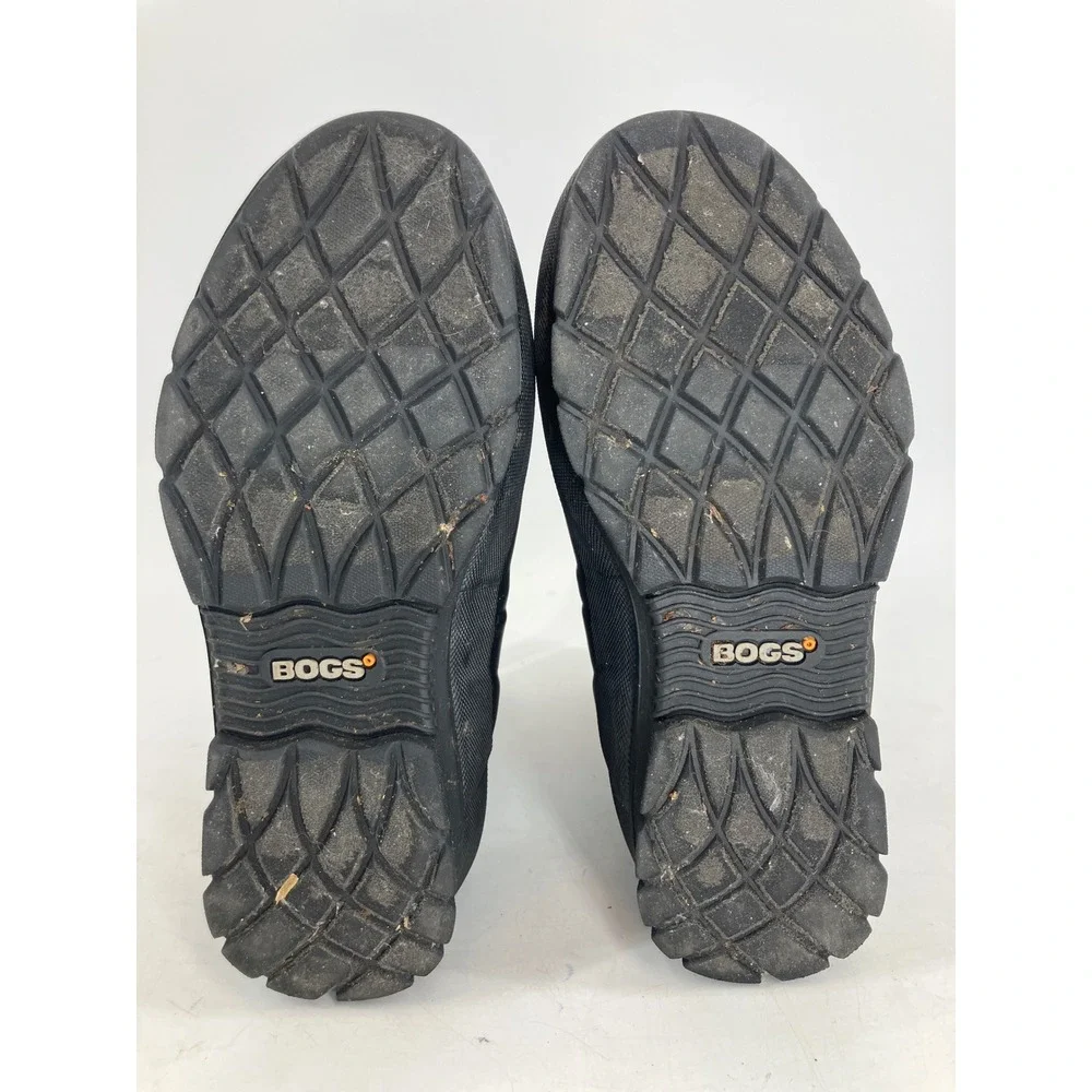 Bogs Crandall Tall Boots Womens 6 Black Charcoal Excellent Waterproof Insulated